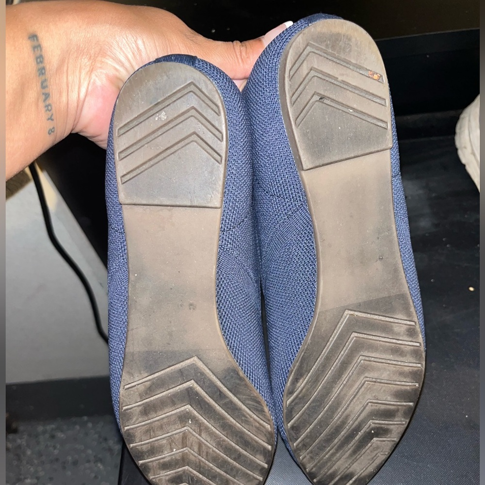 Kelly & Katie Flat shoes Size 8 1/2 blue loafers jayde - Picture 3 of 4